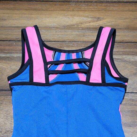 Freestyle by Danskin Child Dance Leotard w/ Front Bling - Size Small (6/6X) - Picture 4 of 5